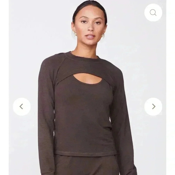NWT Monrow by revolve peekaboo sweatshirt - Picture 1 of 8
